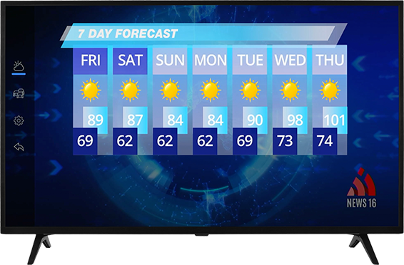 Connected TV app screenshot