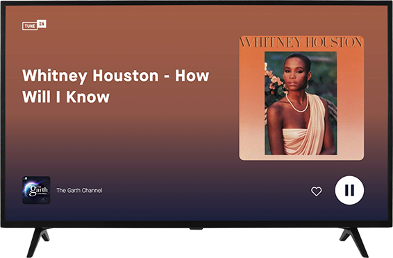 Connected TV app screenshot