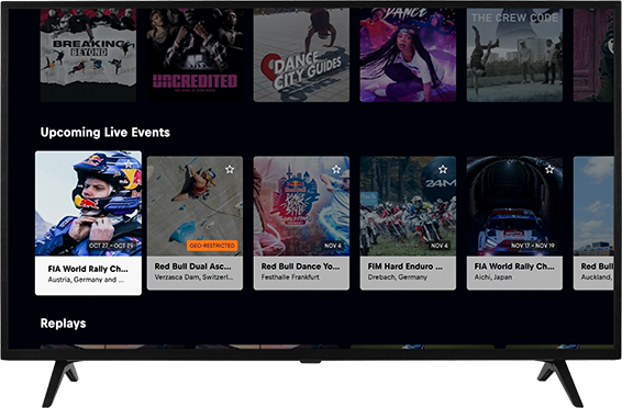 Connected TV app screenshot