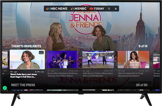 Connected TV app screenshot